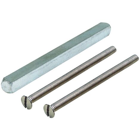 Hoppe – Tige carrée lisse 7 mm x 130 mm – Acier nickelé – Pour garnitures de portes et fenêtres – Usage professionnel
