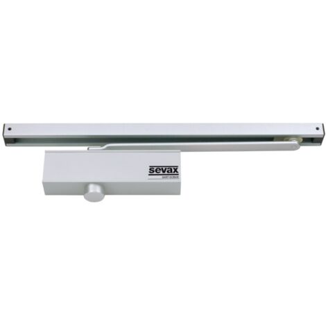 Ferme-porte en applique ESV7163 F3 fixe bras glissière - blanc - SEVAX (1/2)