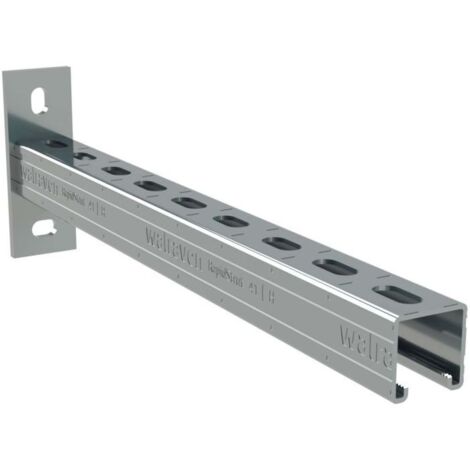 Console pour étagère 600 mm – Dimensions 41 x 41 x 2.5 mm – Support robuste pour montage en construction – Installation facile – Walraven