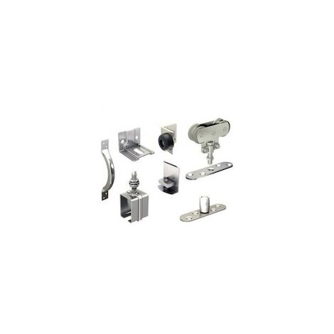 Garniture pour porte coulissante suspendue 3530GVU SPORTUB 80KG - Longueur : 3 m - Profil U : Non - MANTION