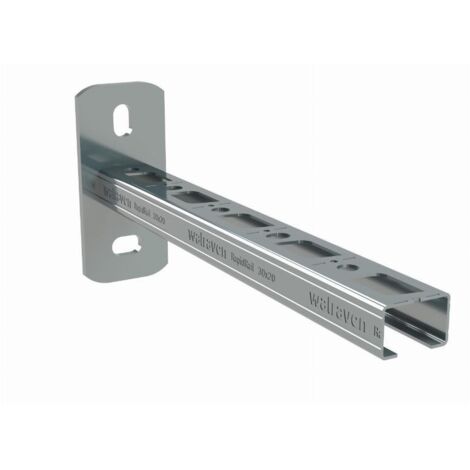 Walraven – Console murale RapidRail 30x20 EZ 150mm – Pour montage ajustable avec écrou RapidRail® Hammerfix – 66032015 (1/3)