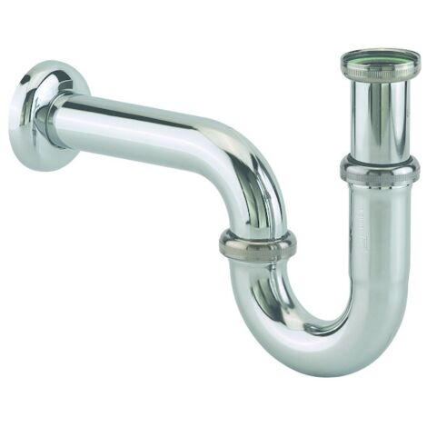 Siphon tube pour lavabo réglable - Diamètre d'entrée : 1"1/4 - Hauteur garde d'eau : 65 mm - Diamètre sortie : 32 mm - VALENTIN