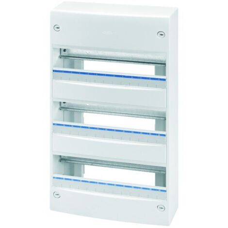 Coffret électrique étanche nu 40 CDE - 39 modules - avec borniers - blanc - GEWISS (1/2)
