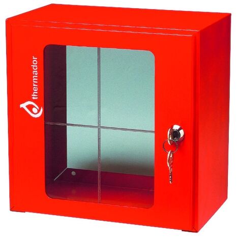 Coffret sous verre dormant pour vanne barrage gaz ou sécurité - 450x450x250 - Thermador