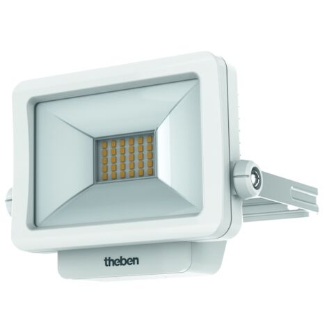 Projecteur LED THELEDA B10L avec fixation - 1100 lm - 3000 K - 152 x 95 x 29.5 mm - blanc - THEBEN