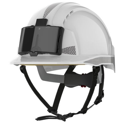 JSP – Casque de sécurité ventilé EVOLite® – Norme EPI EN 397 – Harnais textile 6 points – Compatible visières et protège-oreilles – Blanc
