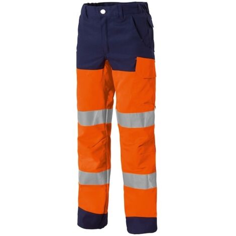 Pantalon haute visibilité LUKLIGHT orange/marine - 42 - MOLINEL