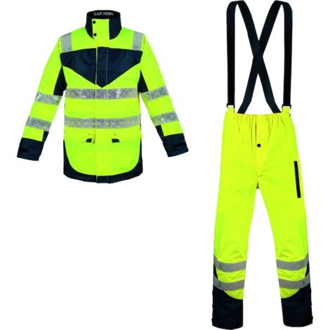 Ensemble de pluie haute visibilité CAP HORN 2 jaune/marine - 2XL - T2S
