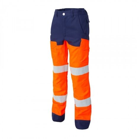 Pantalon haute visibilité orange/marine CL2 LUK LIGHT EJ78 - 40 - MOLINEL