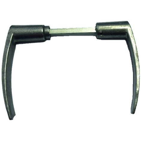 Béquille double pour porte. portail et grille DAC ALU POLI POLYBLOC 1P - Section du carré : 6 mm - Longueur du carré : 100 mm - Portée : 1 m et 2 m - DUBOIS INDUSTRIES