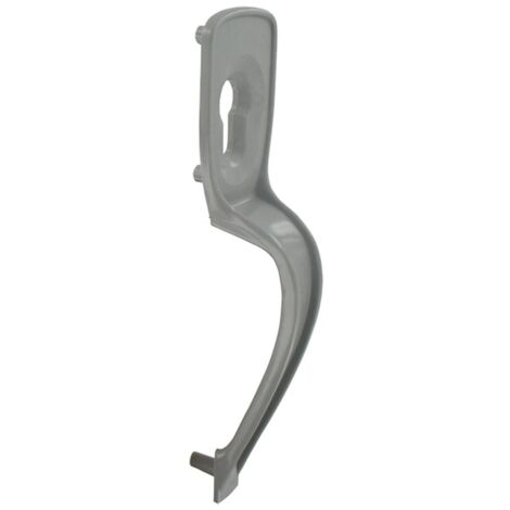 Tirard – Poignée pour serrure de porte de garage en ABS gris – Compatible cylindre européen – Installation droite/gauche – Accessoire durable