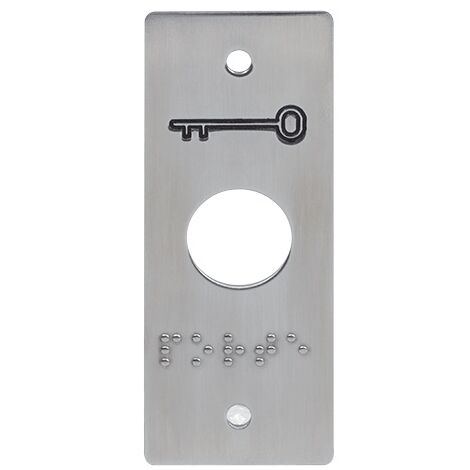 Plaque inox braille pour bouton poussoir PBP19 - SEWOSY