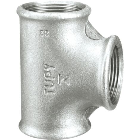 Té égal femelle 130 galva - 3" - 80 mm - SFERACO