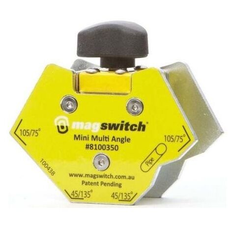 Positionneur d'angle magnétique pour soudure MINI 300A - Force magnétique : 67 kg - Angles de soudage réalisables : 45135 ° - WELDLINE
