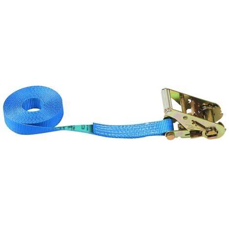 Sangle d'arrimage 1 partie bleu 5 mètres Largeur 35 mm 1000 daN - PMS INDUSTRIE