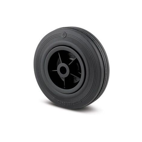 Roue de manutention PVO LM44.4 - 100 kg - caoutchouc plein - 125 x 37 - TENTE