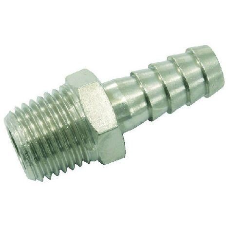 Jonction filetée pour raccord pneumatique - R 3/8 " - Diamètre intérieur de tuyau : 9 mm - PREVOST