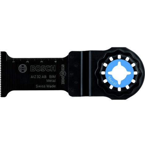 Lame plongeante outil oscillant - Reference fournisseur : AIZ 32 AB - Dimension : 32x30mm - Utilisation : coupe plâtre - Conditionnement : blister - BOSCH
