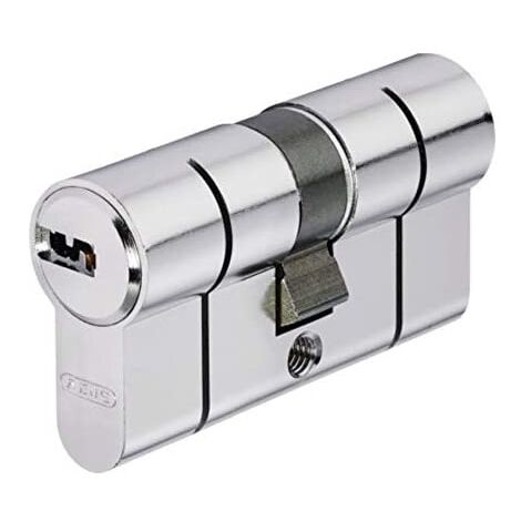 Abus – Cylindre de serrure double entrée 30x60 mm – 6 goupilles renforcées – Fonction débrayable – 5 clés réversibles incluses