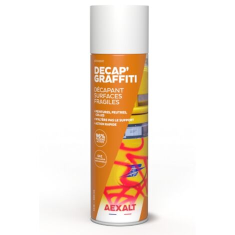 Gel décapant graffiti 400 ml en aérosol – Élimine graffiti sur béton, ciment, brique, métal – Pour surfaces fragiles et lisses (1/2)