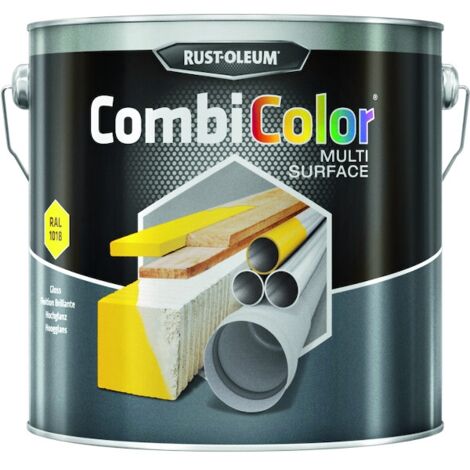 Peinture COMBICOLOR MULTI-SURFACE - 0.75 L - bleu gentiane RAL 5010 - brillant - RUST-OLEUM