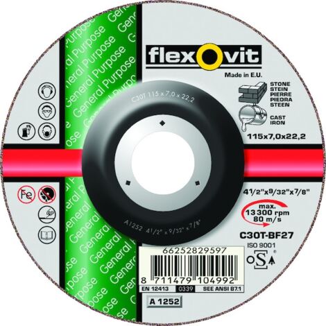 Meule à tronçonner INDUSTRIAL LINE General Purpose - Ø 125 mm - Épaisseur 3.4 mm - FLEXOVIT