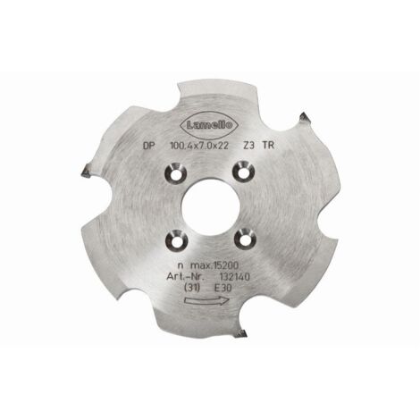 Lamello – Fraise à rainer diamant pour Zeta DP 100.4x7x22 – Compatible CNC – Coupe nette sans éclat – 132140