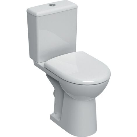 Pack WC au sol Renova Comfort SH surélevé Rimfree avec abattant ralenti et déclipsable blanc - GEBERIT