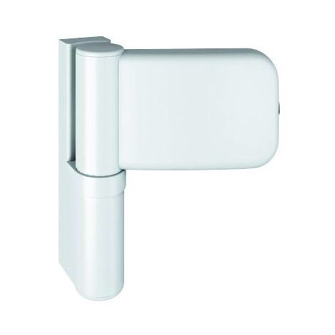 Paumelle standard pour menuiserie bois SIKU 3D bout rond - Hauteur totale : 100 mm - Largeur totale : 87.5 mm - Sens : réversible - RAL9016 - SIMONSWERK