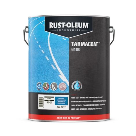 Peinture Monocomposant Pour Sol Ext. Tarmacoat Coloris Ral Couleur 501 7 Bleu Signalisation