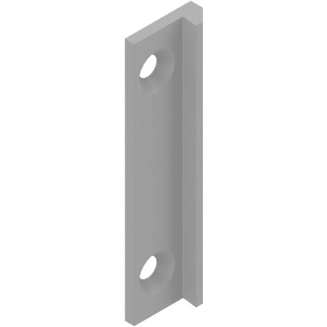 Gâche serrure applique pour coulissant aluminium 6153 - Hauteur : 70 mm - gris - LA CROISEE DS