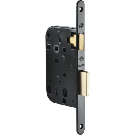Serrure à larder 1 point MULTIBAT sans gâche noire clé L axe 50 mm - JPM (1/2)