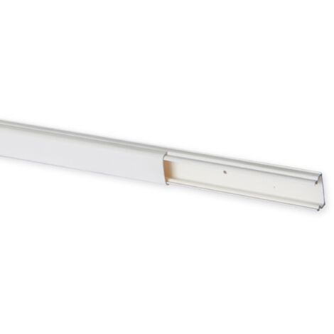 Iboco – Moulure Optima TM 22x12,5 1 compartiment blanche – Longueur 2 m – Largeur 22 mm – Séparation courants forts/faibles – B08800