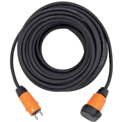 Brennenstuhl – Rallonge électrique 10m 2.5mm² IP44 – Câble robuste pour chantiers extérieurs – Protection contre l'humidité – Intensité 16A