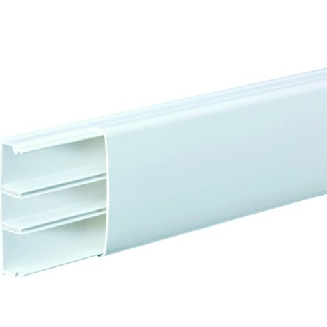 Iboco – Moulure Optima 32 x 12,5 mm – Longueur 2 m – Pour câbles électriques – Cloison guide clou isolante pour séparation courants