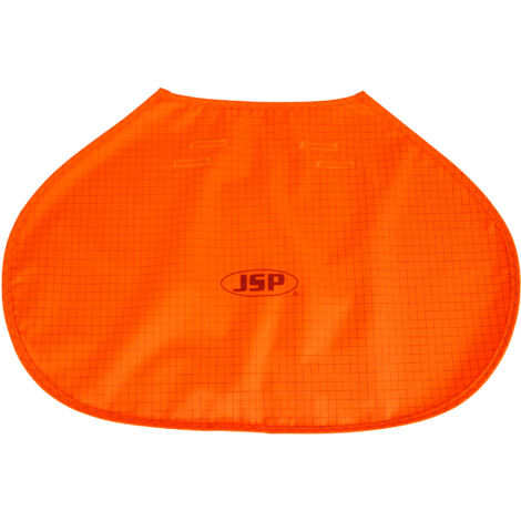 JSP – Protège nuque UV 50 ignifugé et anti-statique adaptable sur casque EVO – Couleur orange haute visibilité – Protection chaleur intense