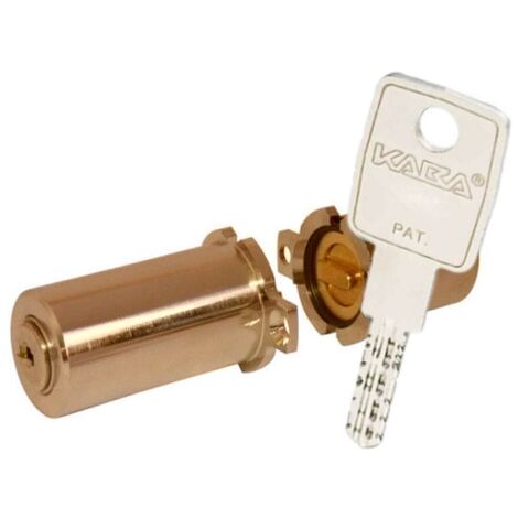 Dormakaba – Cylindre de serrure rond 34 x 50 mm laiton – Livré avec 4 clés – Compatible Fichet 2D – Protection renforcée
