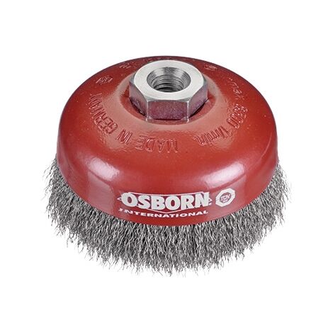 Brosse à fil pour meuleuse - Ø 80 mm - fil acier - Ø du fil 0.5 mm - OSBORN