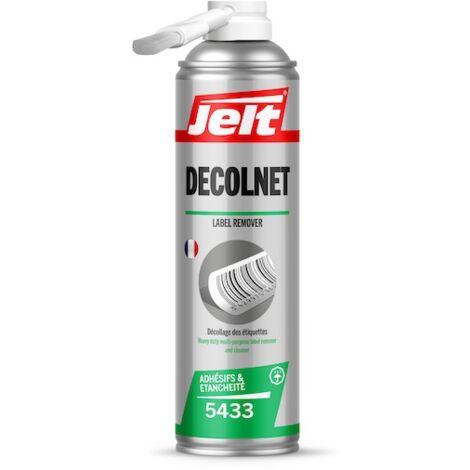 Décolle étiquette DECOLNET INDUSTRIE - aérosol - 650 ml brut / 500 ml net - JELT