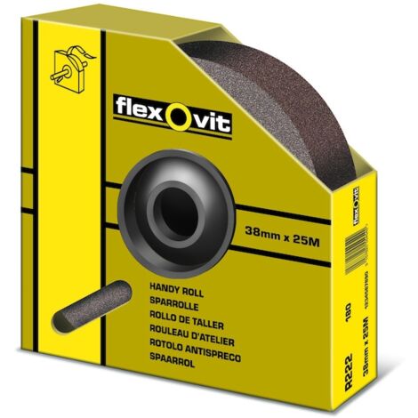 Rouleau d'atelier KF271 - 38 mm x 25 m - Grain 150 - FLEXOVIT
