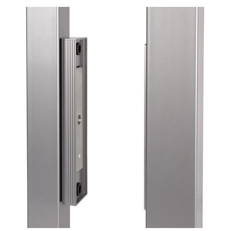 Ventouse électromagnétique à encastrer pour portails coulissants - Argent - Tension : 12 à 24V - Force de rétention : 2 500 N - LOCINOX