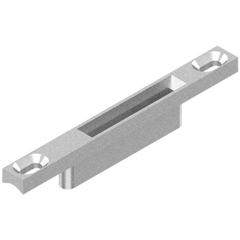 Gâche serrure pour coulissant aluminium DS2274 - Longueur : 70 mm - gris - LA CROISEE DS