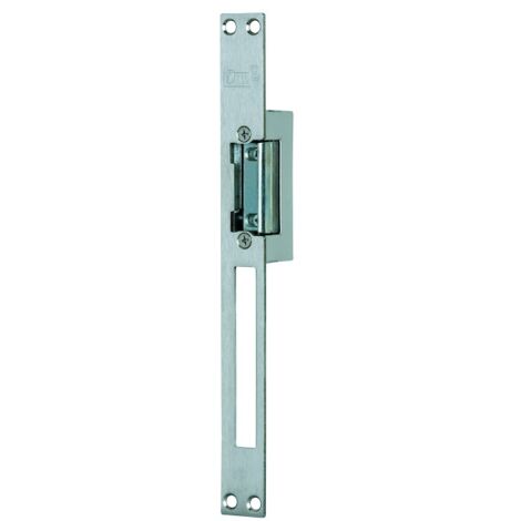 Gâche électrique réversible à encastrer STR + T2 I/98 têtière fournie - 10-24 V AC/DC - à émission et contact stationnaire - CDVI
