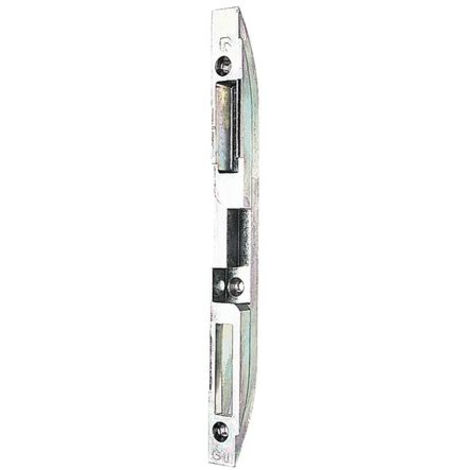 Ferco – Gâche centrale bois 4 mm – Têtière axe 9 mm – Compatible Trimatic butée fixe droite – E1160700R1