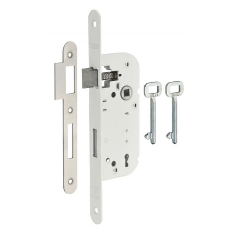 Thirard – Serrure à 3 gorges 80mm x 30mm x 20mm – Sécurité renforcée – Livrée avec 3 clés – Compatible portes standard
