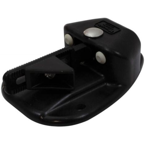 Monin – Bloc portail noir à sceller 9600 – Butée amortisseur en EPDM pour portails motorisés – Plan incliné pour alignement serrure – 164010 (1/4)