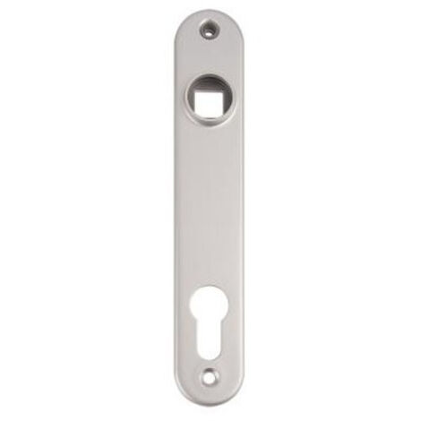 Locinox – Plaque de propreté pour serrure à encastrer – Lot de 2 – Compatible avec profil HWLB – Trou de cylindre européen – Vis incluses