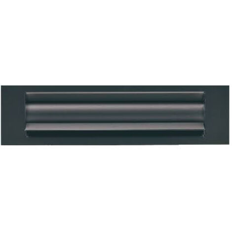 Entrée de boîte aux lettres isolante 236x30 mm – Isolation thermique et phonique – Étanche à la poussière – Noir RAL 9005 – Goettgens