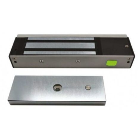 Ventouse électromagnétique en applique 600kg 12/24V DC – Signalisation bicolore – Résistance à la corrosion – Indice IP 42 – Izyx - EMS1200C