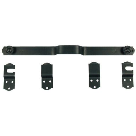 Torbel – Barre de sécurité brevetée 120 cm en fer plat noir – Résistance au forçage – Système de verrouillage innovant – 9235126
